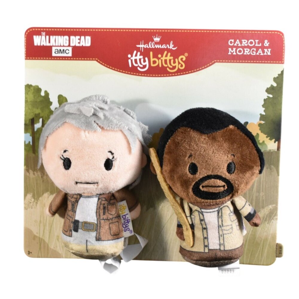 The Walking Dead Hallmark Itty Bittys Plushes Carol & Morgan Set